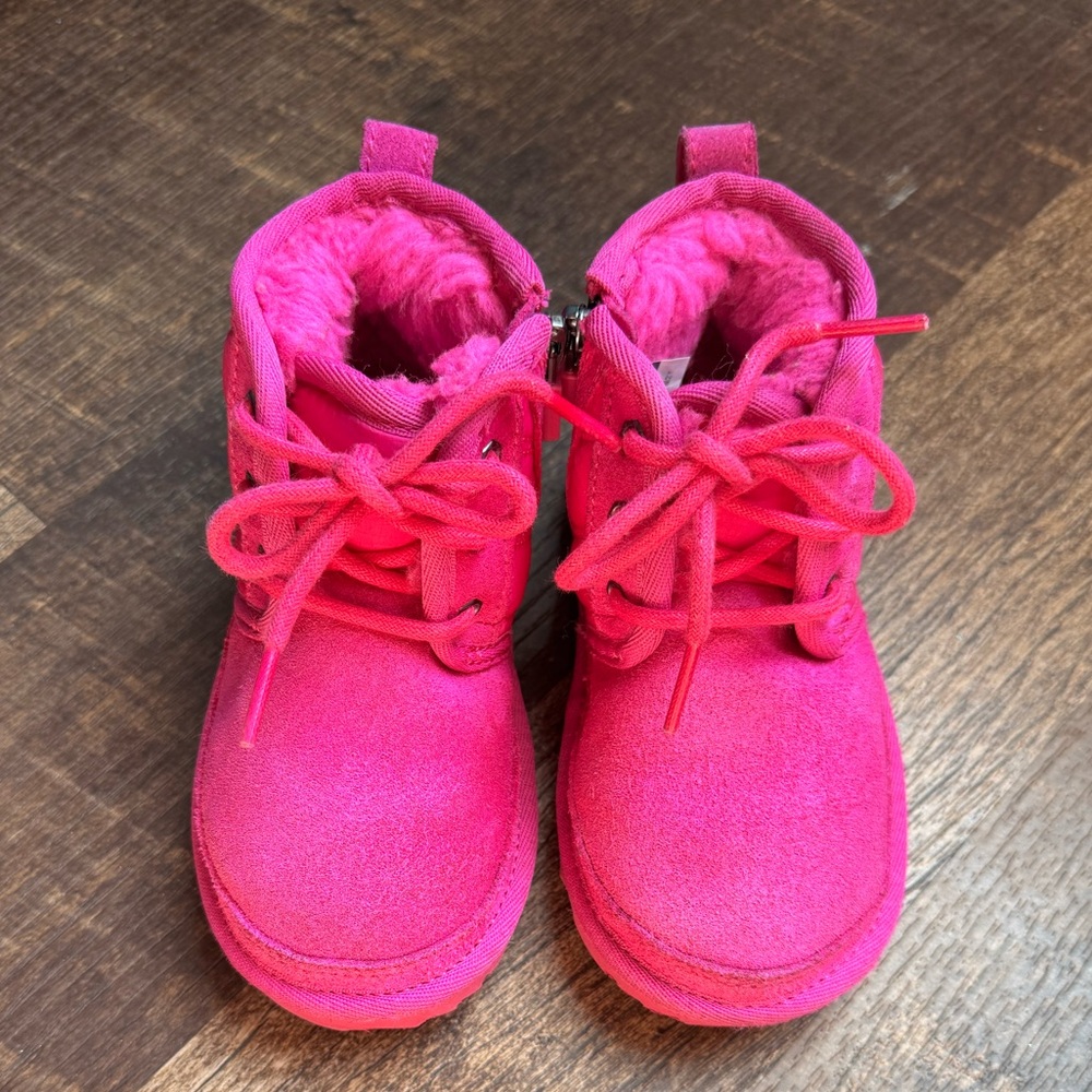 UGG Hot Pink Neumel Boots 8 - Picture 5 of 8